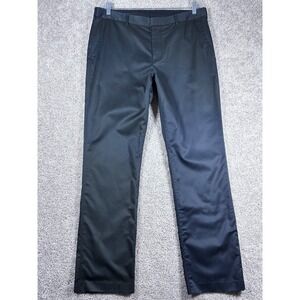 Bonobos Mens Black Cotton Straight Fit Dress Pants TUESDAY 35x32‎